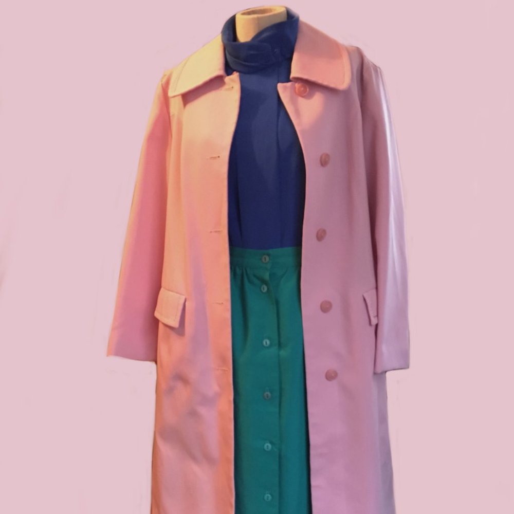 Vintage Pink Trench coat